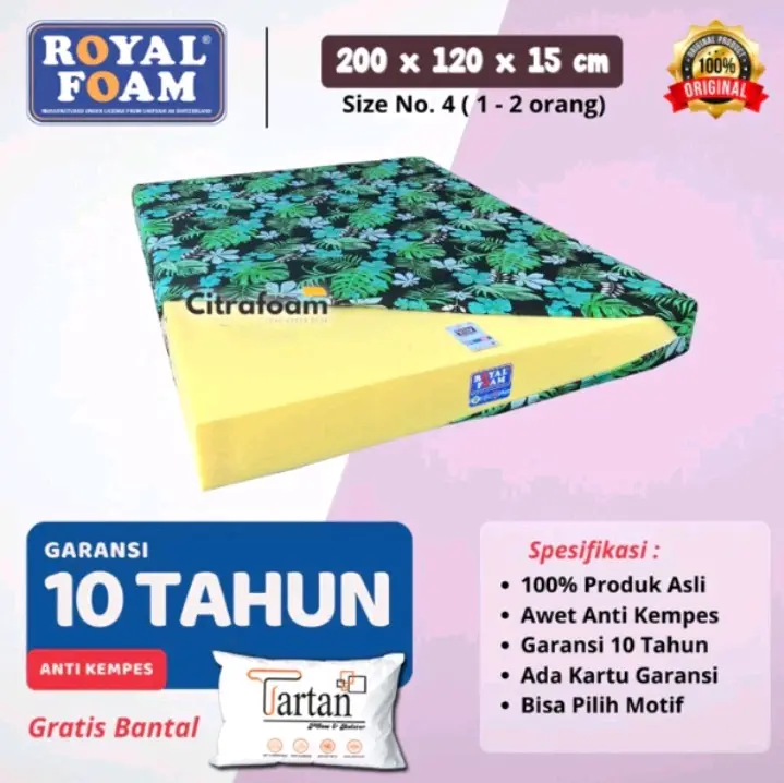 Kasur Busa Royal Foam Promo Bergaransi 10 Tahun - Furniture 1
