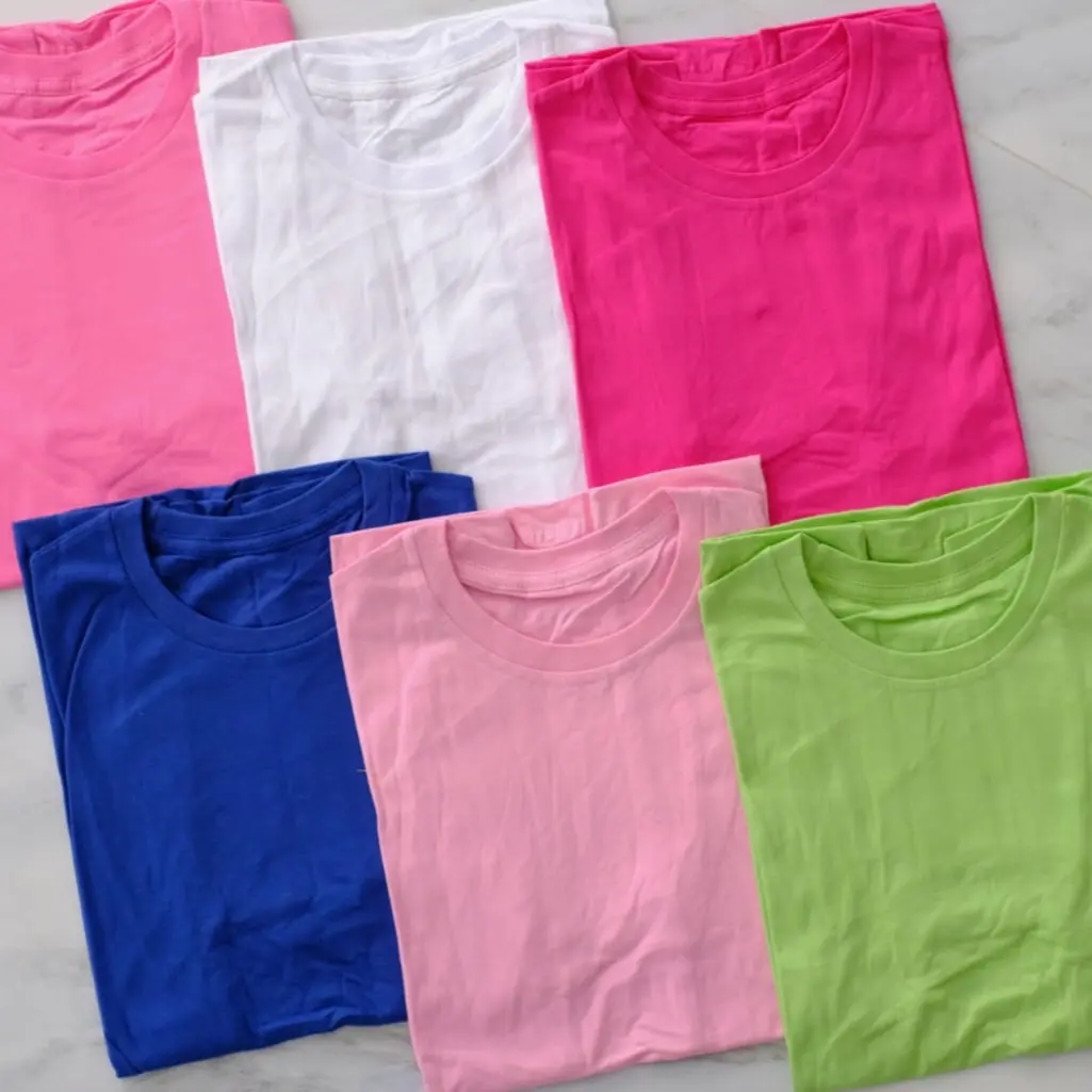 Kaos Katun pria wanita simple