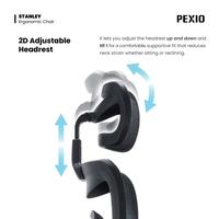 Gambar Pexio Stanley Kursi Kantor Ergonomis Hitam - Abu-abu dari Pexio Ergonomic Kota Administrasi Jakarta Barat 4 Tokopedia