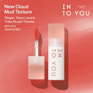 INTO YOU Cloudy Lip Mud Soft Velvet Matte Finish Ringan Tahan Lama Nyaman di Bibir Cocok untuk Natural Makeup Look