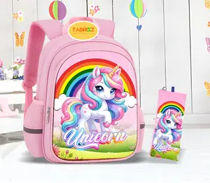 TAS RANSEL ANAK PEREMPUAN terbaru Unicorn Lucu Lapisan Dalam Puring Tas Ransel Sekolah SD Lokal Untuk Anak Perempuan