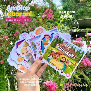 Amplop lebaran gen Z, custom amplop lebaran aesthetic design isi 6pcs, baca deskripsi