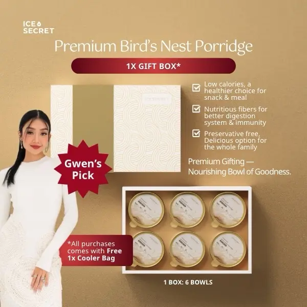 Box of 6 Bowls: Premium Bird's Nest Porridge (Incl: Cooling Bag and Box)