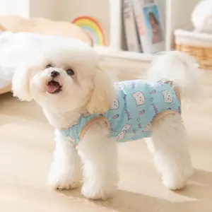 Happy boo bear belly cover short jumper (baju anjing kucing)