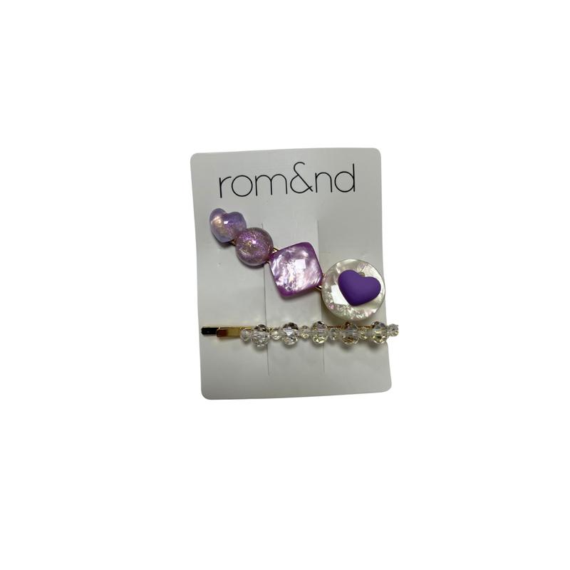 [HB GIFT] Kẹp Tóc Romand White Heart Hair Clip