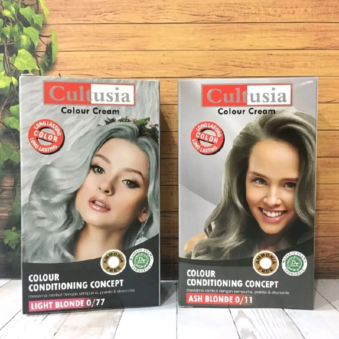 Cultusia Hair Color / Cat Rambut Cultusia Abu-Abu / Grey