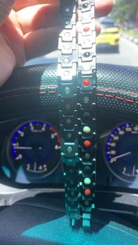 Product Review of COD - Aksesoris Fashion Pria Gelang Kesehatan Pria Bahan Titanium Magnetic Bio Magnetik Anti-Letih Black Gold from i**h 0