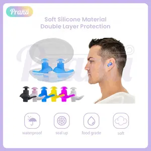 PRANA Earplug Ultrafit Alat  Peredam Suara Penutup Telinga Sumbat Telinga Earbuds Original Penutup Telinga Renang Anak Dan Dewasa Ear Plug Anti Air Olahraga Indoor Outdoor PN-FBA5024