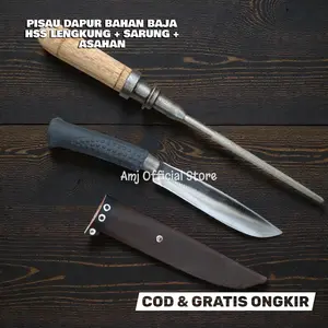 Pisau dapur baja HSS dan Pengasah pisau asahan stik kristal honing Alat Dapur Kitchenware pisau daging variasi