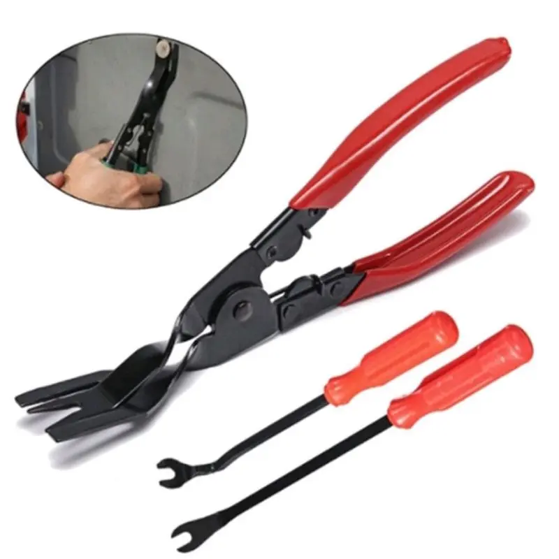 PAKET TANG PEMBUKA REFLEKTOR MIKA HEADLAMP KLIP MOTOR MOBIL ORIGINAL Car Door Nail Puller/Tang Pembuka Headlamp Mobil / Pembuka Lensa Lampu Depan Mobil 1