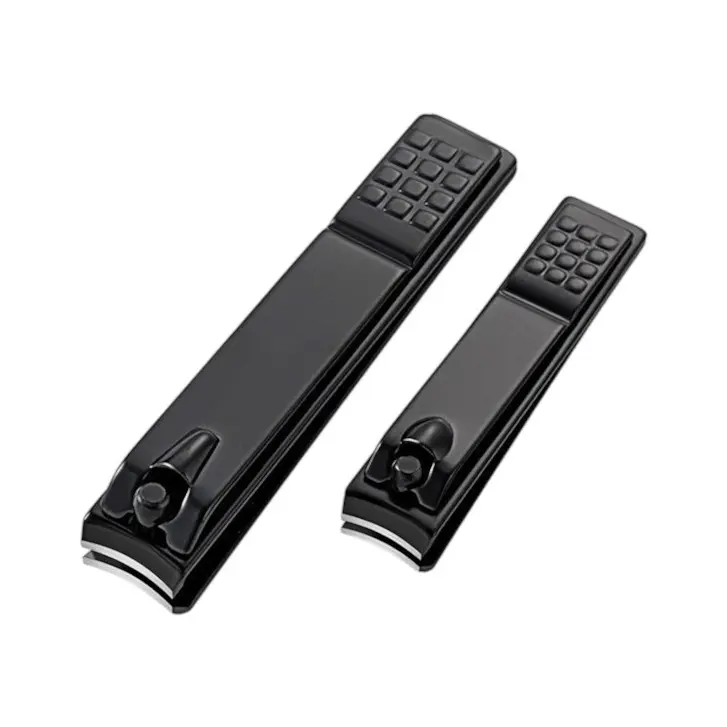 Gunting Kuku Hitam Stainless Steel Doff Alat potong kuku