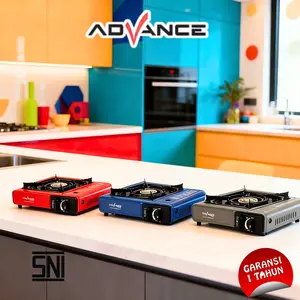 Advance Kompor Gas Portable 2 in 1 KGP-102 Nyala Api Stabil Mudah digunakan Ringan Besi