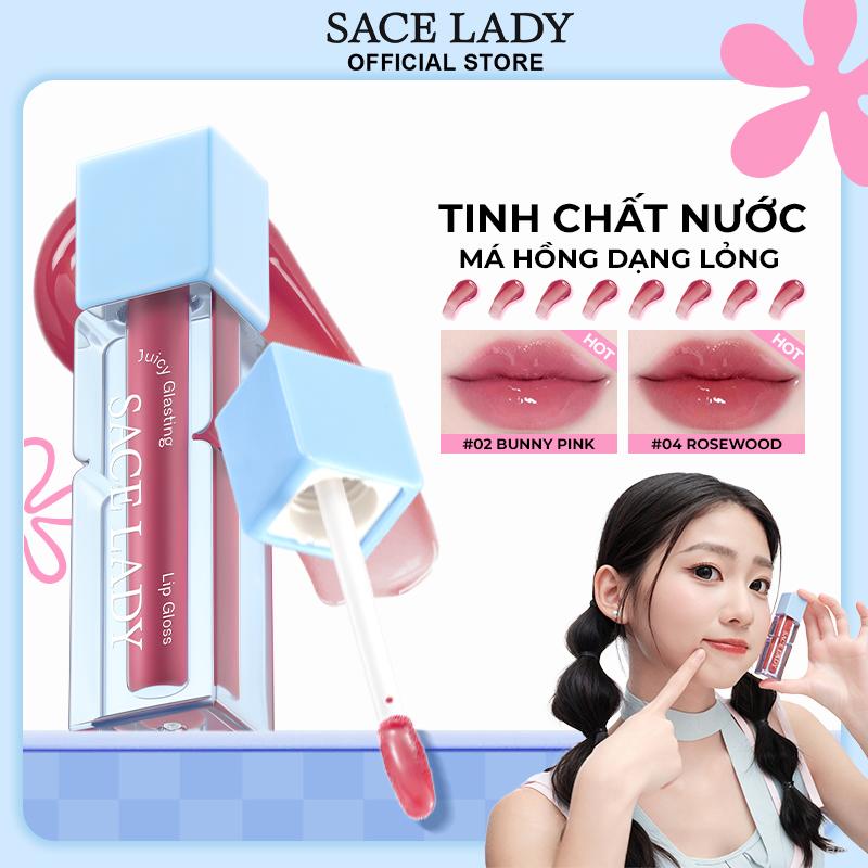 [COD] Son bóng SACE LADY, Son bóng dưỡng ẩm nhẹ, Trang điểm môi tự nhiên