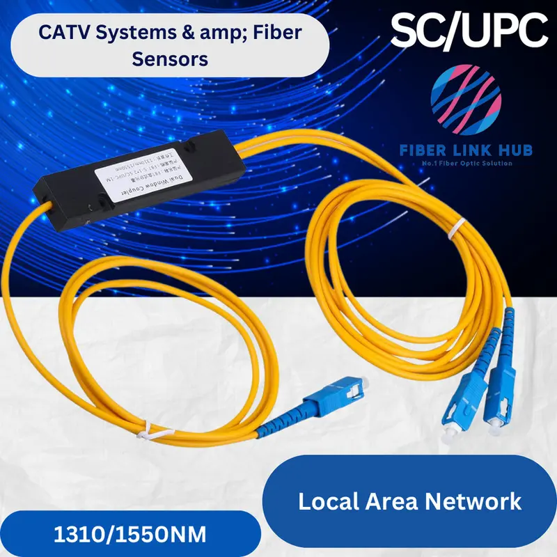 Pasif Spliter / Passive Splitter 1:2 Fiber Optic Modular Kecil Kabel Splitter 1:2 1/2 4
