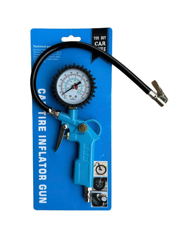 [Giá Rẻ] Đầu vòi bơm oto xe cộ + Kiêm đồng hồ đo áp suất lốp