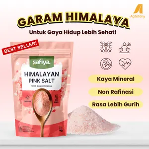 Garam Himalaya 500 gr - Himalayan Pink Salt Original Safiya Premium Bumbu Penyedap Rasa Himsalt