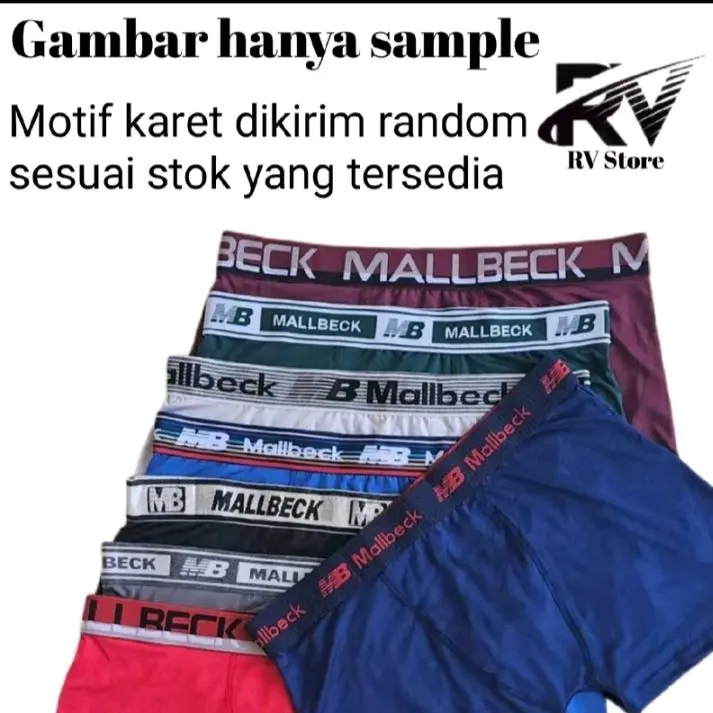 paket hemat isi 5pcs celana dalam UNDERWEAR celana dalam pria dewasa bahan kantun lembut nyaman dipakai terlaris Katun Boxer Cowok Pendek Hitam Karet Kotak 2