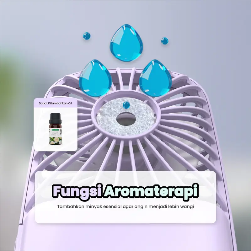 (PRODUK ASLI INFINILAPAN) Kipas Angin Mini Genggam Portable Karakter Ice Cream 3 Speed Wind l Kipas Angin Lucu Portable USB l Mini Fan l INFINILAPAN kipas  mini kipas  minilucu 8