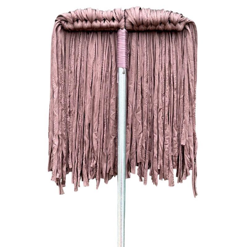  Cây Lau Nhà Vải Thun Màu Nâu Rêu 3 Cán Thép Dài 1m20 Bền Lau Nhanh Sạch Chất Liệu Thun Cao Cấp 