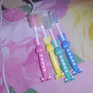 BISA COD H5630 4 Pcs Sikat Gigi Anak Lucu / Sikat Gigi Halus & Lembut Karakter Beruang Kelinci Mulut