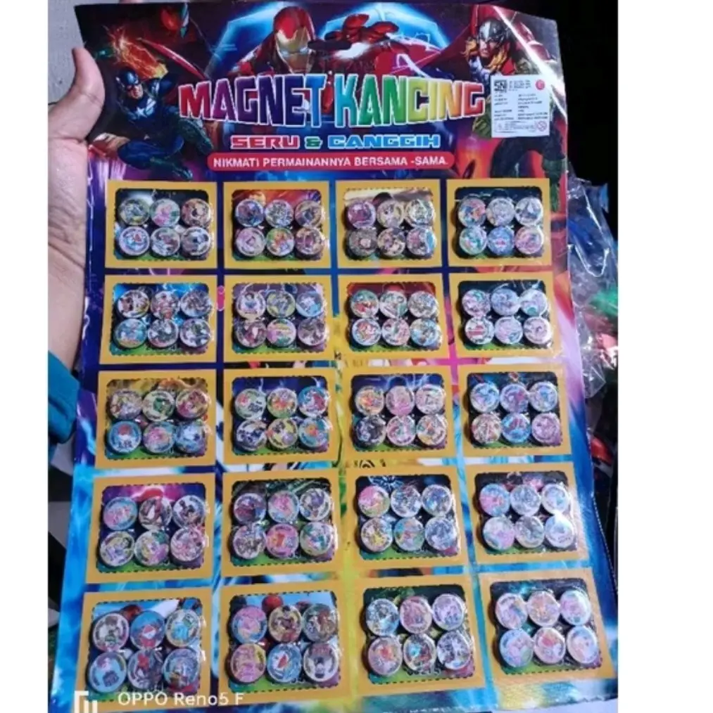 1LEMBAR/20SET MAGNET KANCING