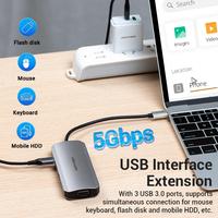 Gambar VENTION Multiport 6-in-1 Docking Station VGA HDMI USB 3.0 Metal Body USB Type-C - TOIHB dari Techno Computer Bali Kota Denpasar 2 Tokopedia