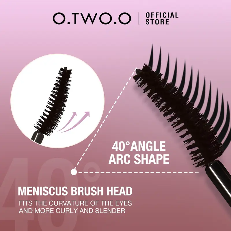 Maskara O.TWO.O Waterproof Tahan Lama untuk Bulu Mata Lentik dan Hitam - Mascara 3