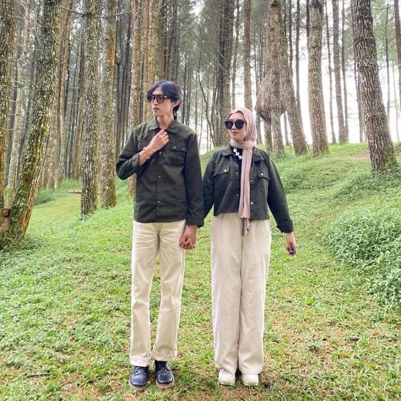Product Introduction of Set Couple Pasangan Dapat 2 PCS Semi Parka Korean Style 12
