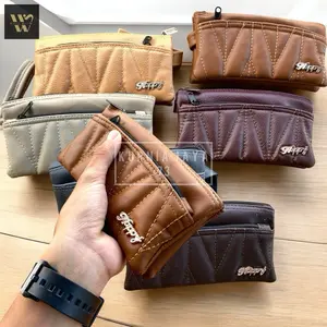 Dompet LPS  Wanita - 2 resleting - kulit sintetis  Uang