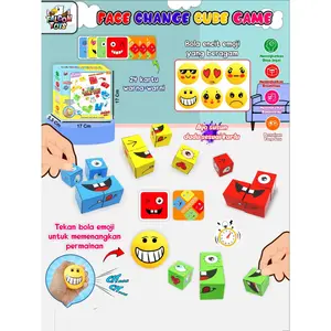 FREE EMOJI ENCIT Mainan Susun Ekspresi Muka Puzzle Game - Mainan Face Changing Cube Fun Game Family Game