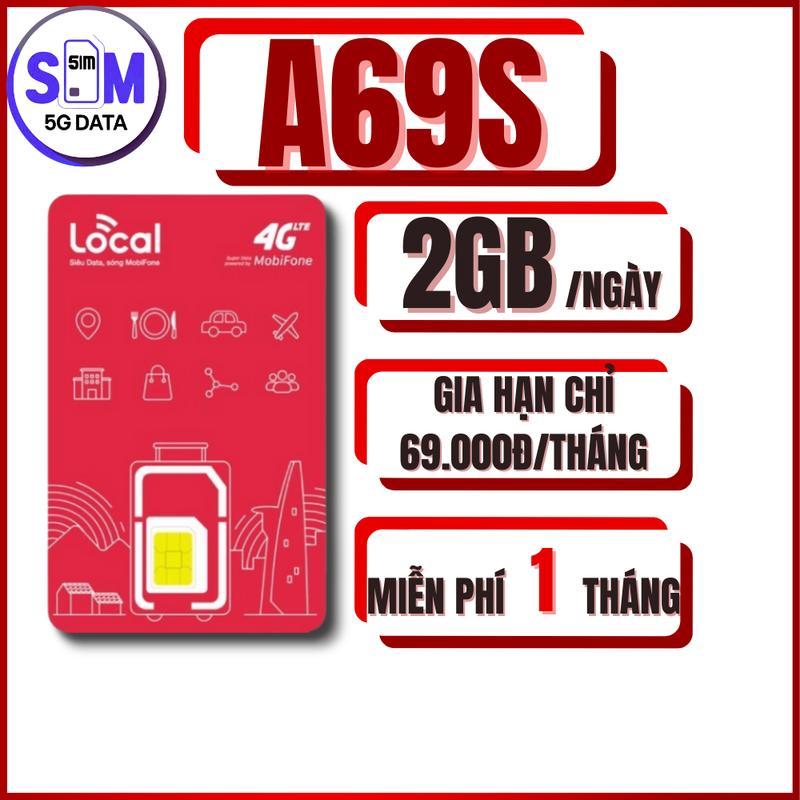 SIM 4G MobiFone LOCAL A45F A69S A79S – MIỄN PHÍ THÁNG ĐẦU – Sim 5G Data