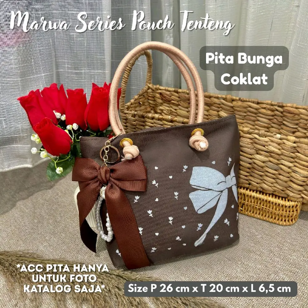 Tenteng Pita Bunga Coklat