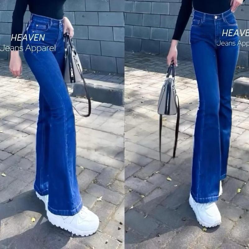 Celana Highwaist Cutbray Jeans Loose   Panjang Wanita Korean Style Denim Melar Kekinian Cewek 6