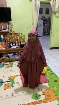 Product Review of Shahia Servantina - [SATU SET JILBAB] Yara Dress Gamis Anak Perempuan Muslim from a**h 1