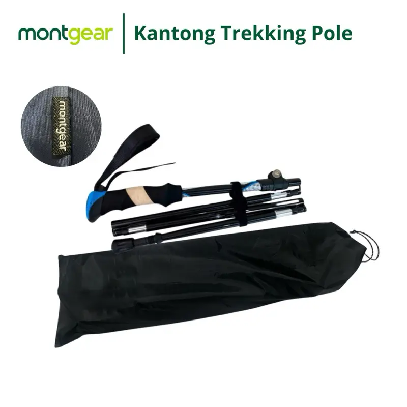 Montgear Tas Trekking Pole | Kantong Serut Tempat Trekking Pole Waterresistant