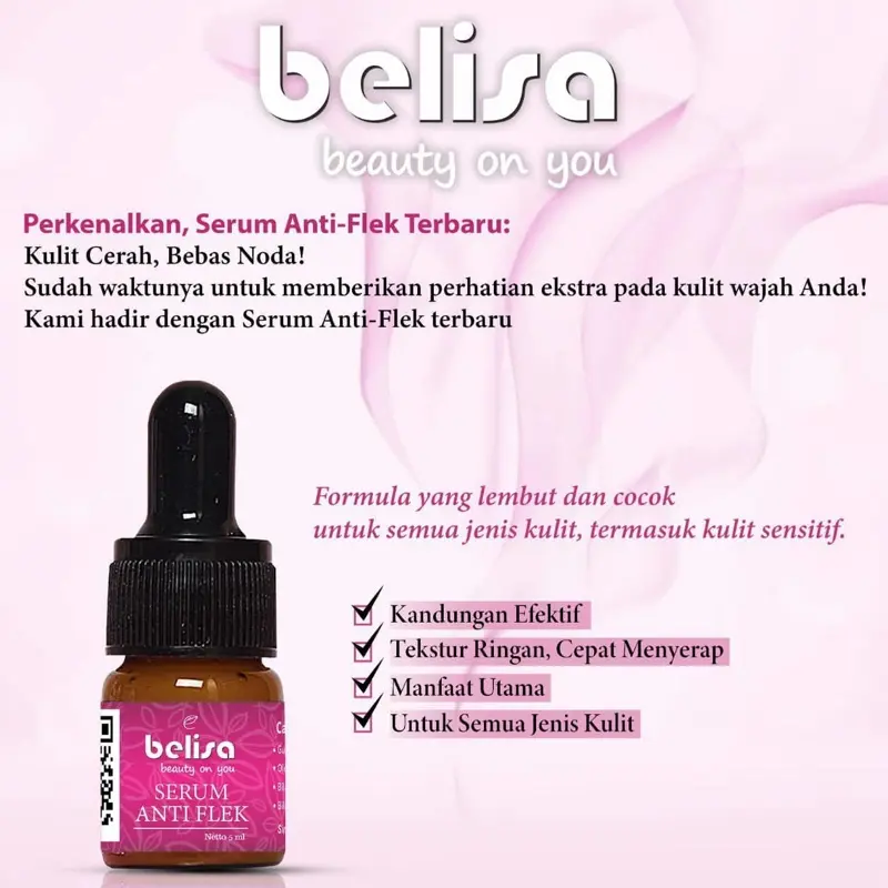 SERUM ANTIFLEK Belisa 1000% Original Produk Kemasan Terbaru new Serum Flek Belisa pengganti serum antiflek bellezkin