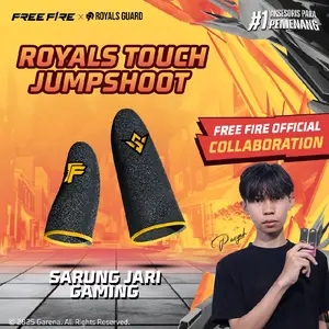 [FREE FIRE EXCLUSIVE] Sarung Jempol Jumpshoot Royals Touch Gaming Official Free Fire Collaboration Premium Anti Keringat