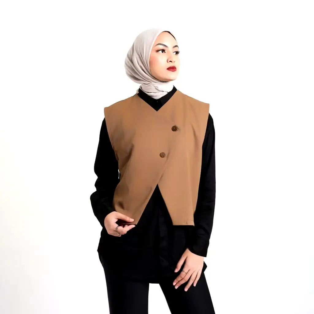 Allava Vest | Vest Premium Rompi Wanita / Vest Korean Style Kekinian