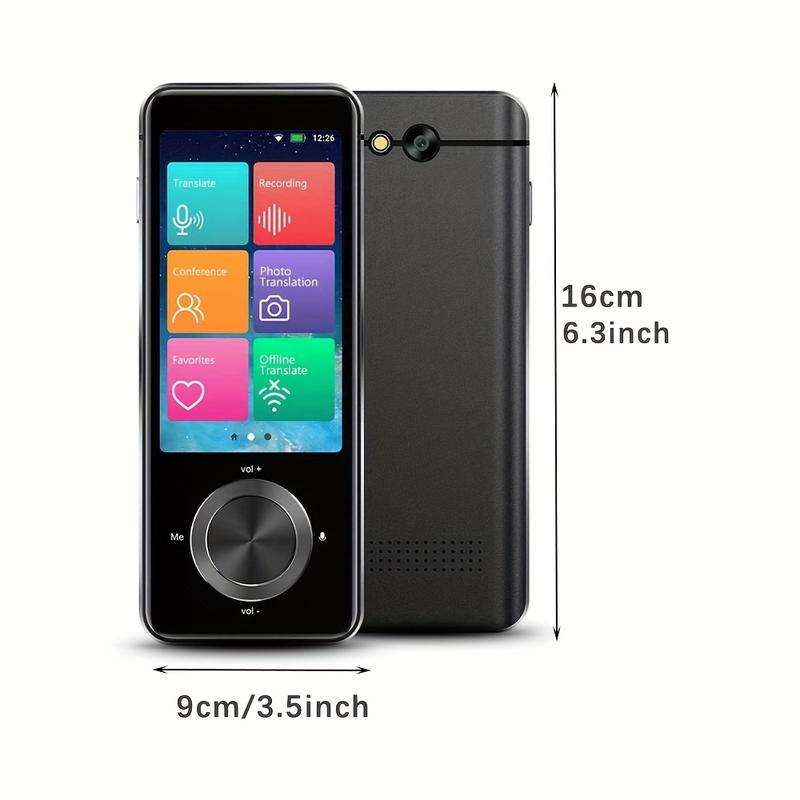 Product Introduction of M9 Language Translator Device Portable Voice Interpreter In 107 Languages Real-time 2-WAY Voice Translator Support Recording Text Translate Photo Translating Chinese/English/Japanese/Korean 0