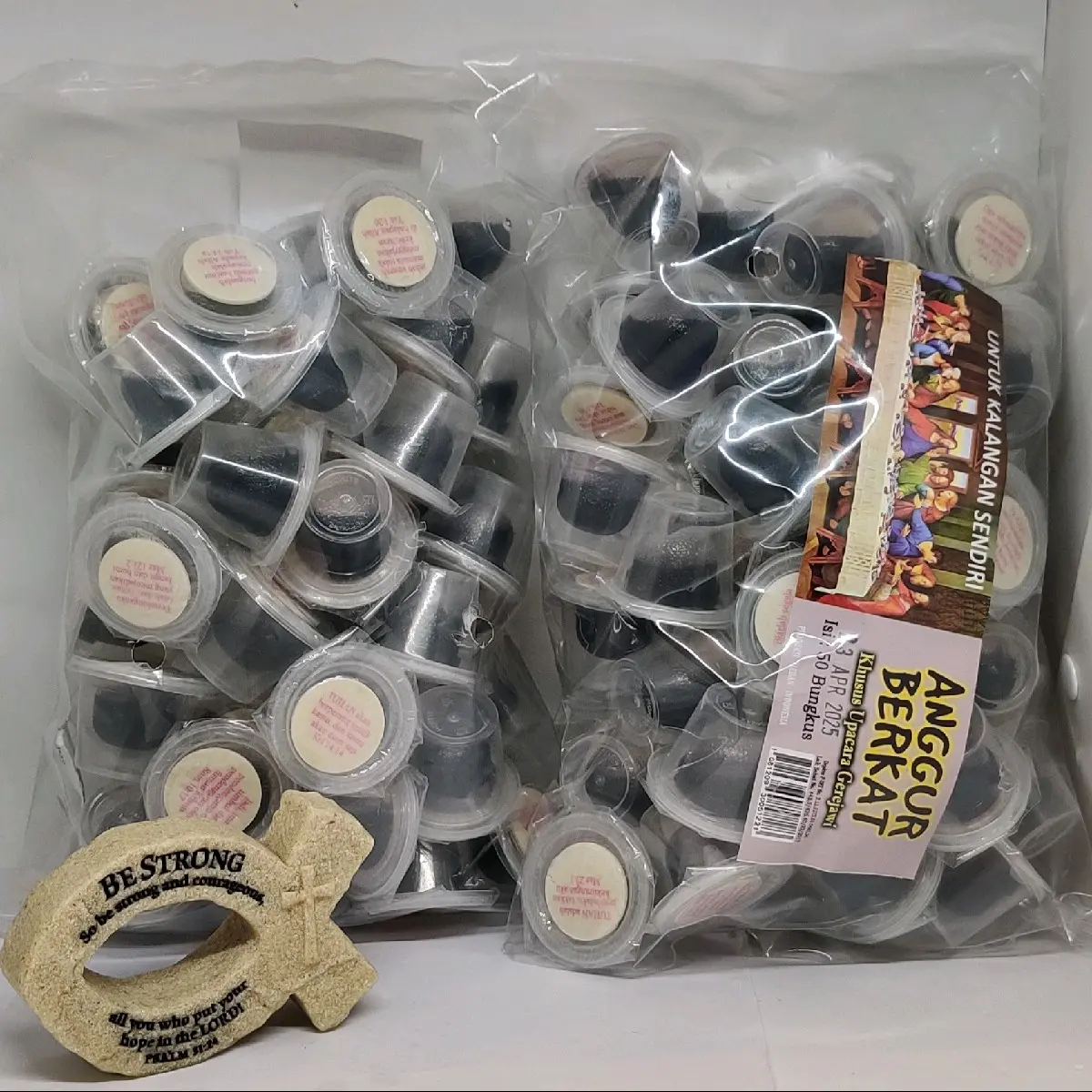anggur perjamuan kudus berkat paket ayat isi 50 pcs