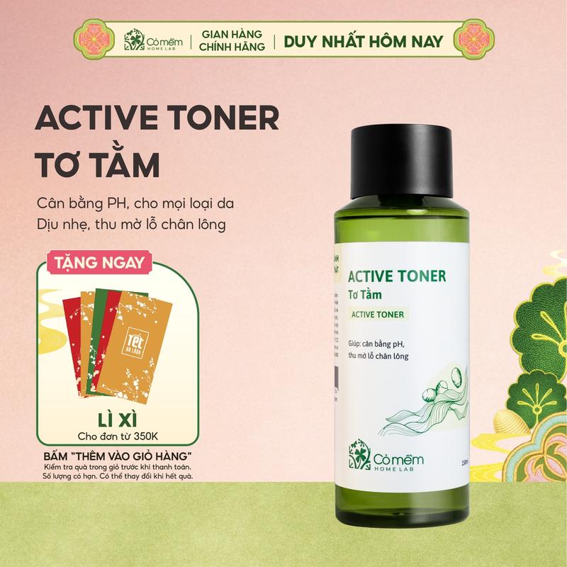 Active Toner Tơ Tằm Dưỡng Ẩm Cho Da Cỏ Mềm 150ml Skincare Làm Đẹp Da Chăm Sóc Da Dưỡng Ẩm Da Dưỡng Da Mặt
