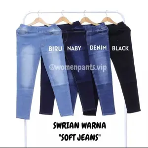 Akhtarastore Celana Wanita Legging Jeans Soft Jeans Panjang