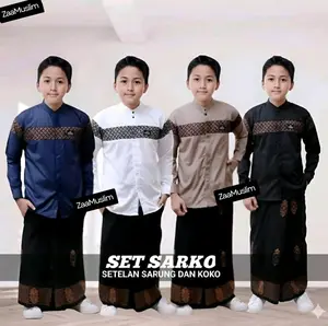 Set Muslim Anak 5–13 Th Sarung Koko Peci | Dipakai Rapi, Anak Makin Percaya Diri
