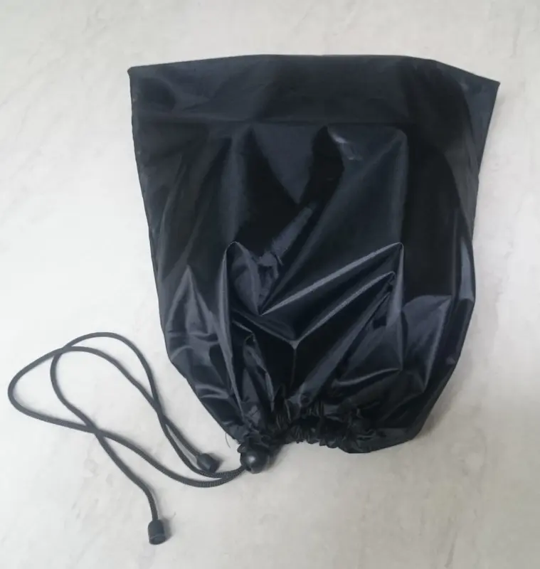 2 Tas Sepatu/Kantong Sepatu/Shoes Bag Untuk  Travel Umroh Haji anti air Hitam Pouch 3