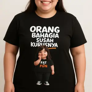 Kaos Jumbo Cewek Wanita Susah Kurus Bb 150 Kg 2XL,3XL,4XL,5XL.6XL.7XLKaos Big Size Pria Dan Wanita Katun Combed 24s