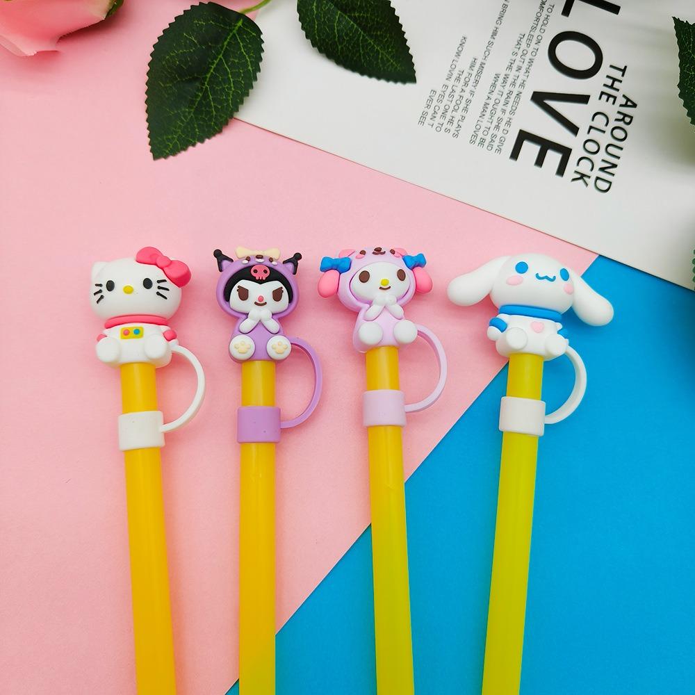 1pcs Cartoon 10mm Straw Covers Cap Compatible with Stanley 30&40 Oz Silicone Straw Tips Covers Reusable drinking Straw Protectors Cap