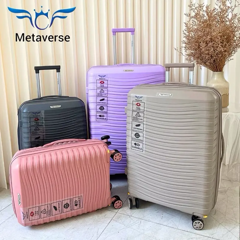 METAVERSE 2311 Koper PP Anti Pecah 20 Inch - 22 Inch - 26 Inch - 30 Inch Roda Bisa Dilepas TSA Lock 0