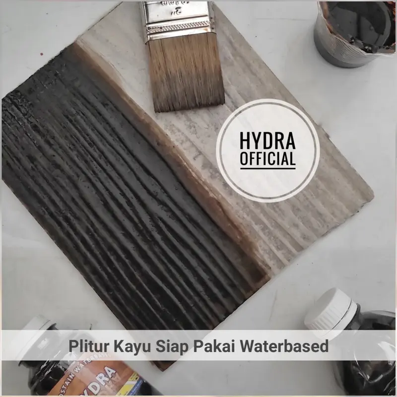 Poles Pewarna Kayu Siap Pakai Cat Plitur Kayu Murah 250ml Politur Waterbased 6