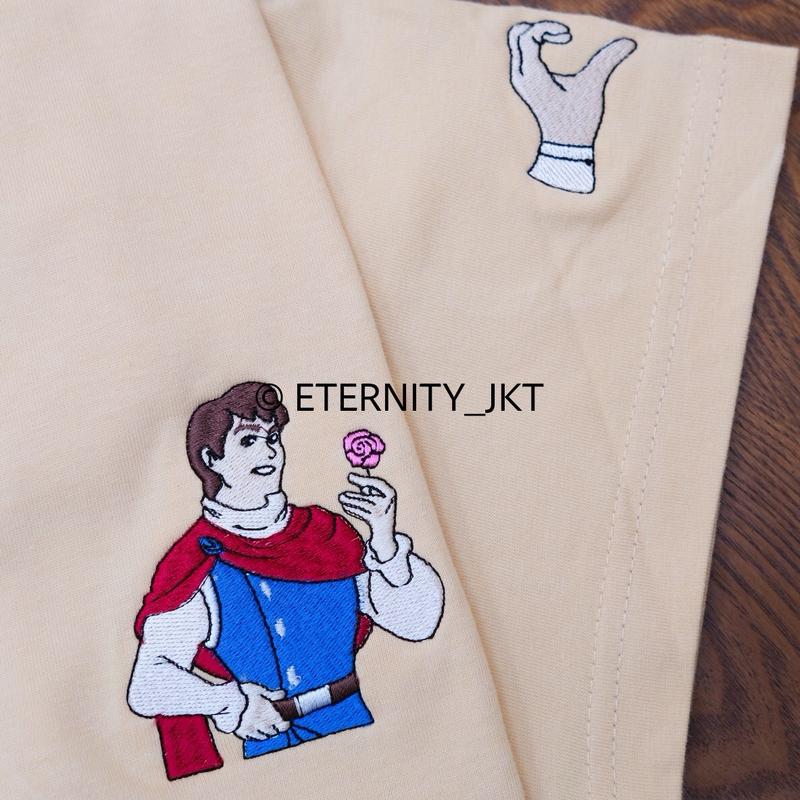 kaos couple Snow white & Prince cotton combed 20s premium[free sticker&readystock] 7