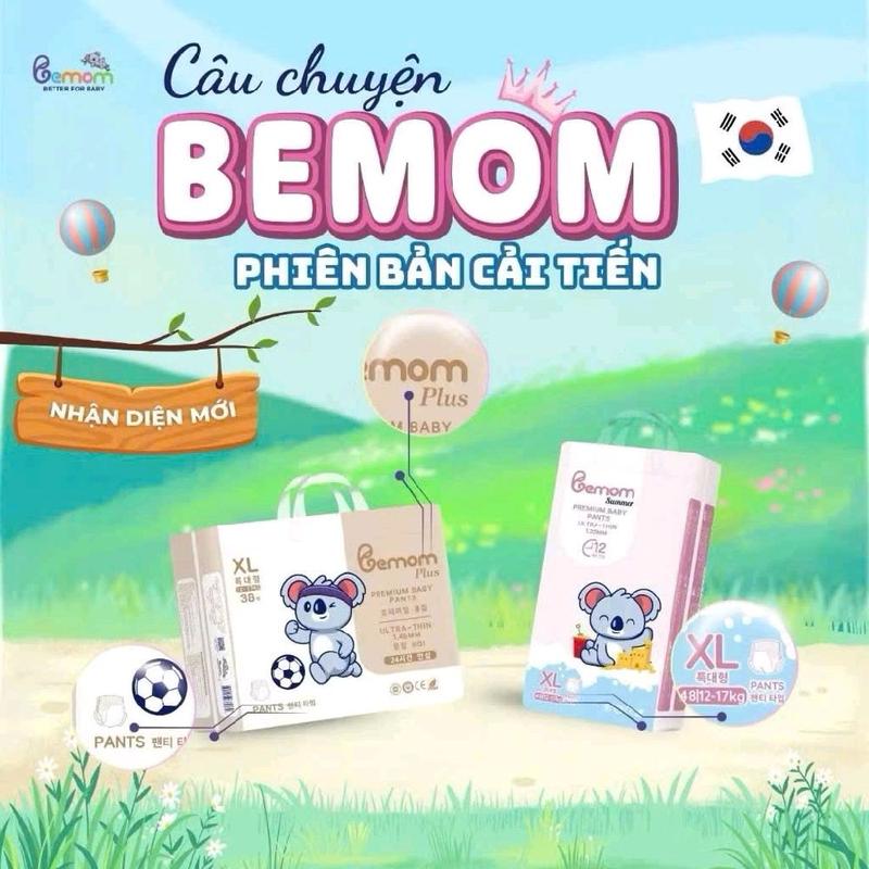 1 bịch Tã Bỉm Hàn quốc Bemom siêu mỏng mềm thấm hút tốt đủ size NB S M L XL 2XL 3XL 4XL cho bé từ 3kg-30kg